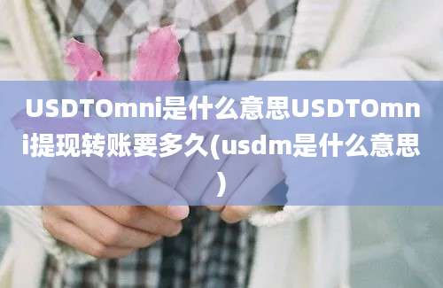 USDTOmni是什么意思USDTOmni提现转账要多久(usdm是什么意思)