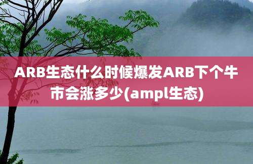 ARB生态什么时候爆发ARB下个牛市会涨多少(ampl生态)