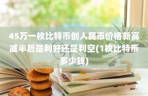 45万一枚比特币创人民币价格新高减半后是利好还是利空(1枚比特币多少钱)