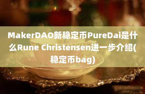 MakerDAO新稳定币PureDai是什么Rune Christensen进一步介绍(稳定币bag)