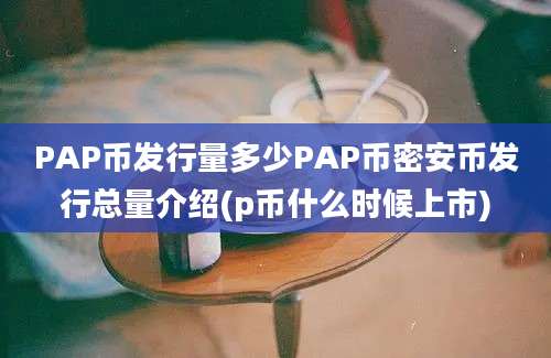 PAP币发行量多少PAP币密安币发行总量介绍(p币什么时候上市)