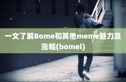 一文了解Bome和其他meme魅力及涨幅(bomel)