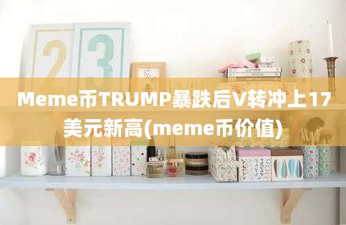 Meme币TRUMP暴跌后V转冲上17美元新高(meme币价值)