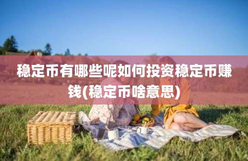 稳定币有哪些呢如何投资稳定币赚钱(稳定币啥意思)