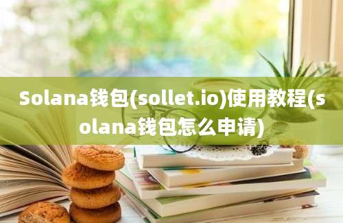 Solana钱包(sollet.io)使用教程(solana钱包怎么申请)