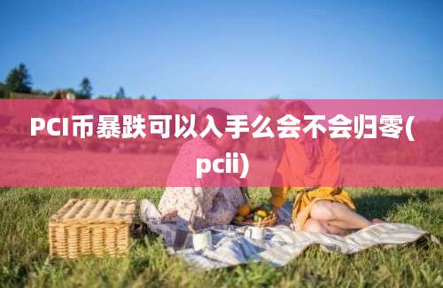 PCI币暴跌可以入手么会不会归零(pcii)