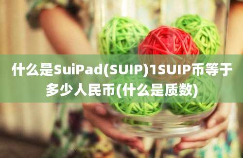 什么是SuiPad(SUIP)1SUIP币等于多少人民币(什么是质数)