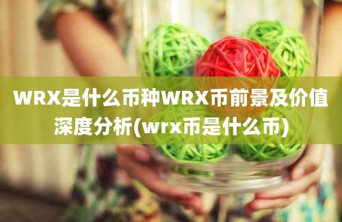 WRX是什么币种WRX币前景及价值深度分析(wrx币是什么币)