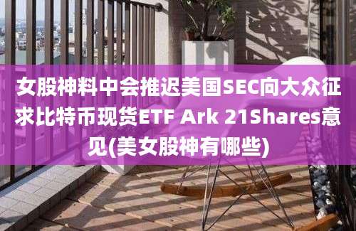 女股神料中会推迟美国SEC向大众征求比特币现货ETF Ark 21Shares意见(美女股神有哪些)