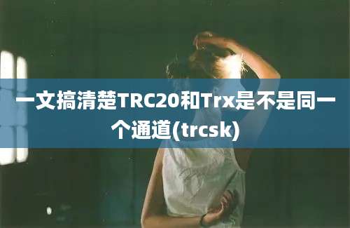 一文搞清楚TRC20和Trx是不是同一个通道(trcsk)