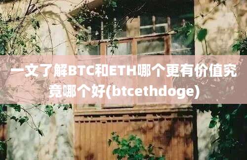 一文了解BTC和ETH哪个更有价值究竟哪个好(btcethdoge)