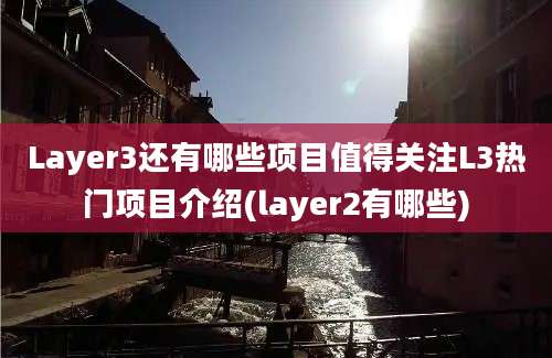 Layer3还有哪些项目值得关注L3热门项目介绍(layer2有哪些)