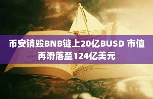 币安销毁BNB链上20亿BUSD 市值再滑落至124亿美元