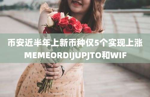 币安近半年上新币种仅5个实现上涨MEMEORDIJUPJTO和WIF