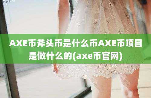 AXE币斧头币是什么币AXE币项目是做什么的(axe币官网)