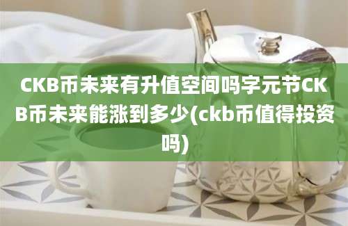 CKB币未来有升值空间吗字元节CKB币未来能涨到多少(ckb币值得投资吗)