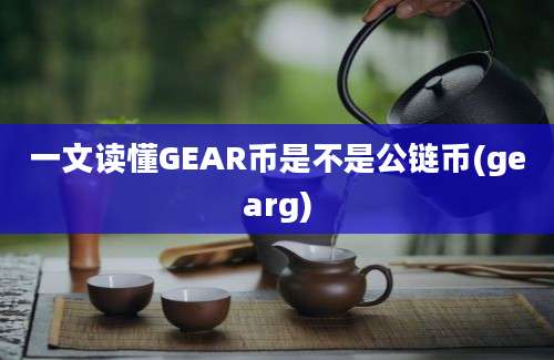 一文读懂GEAR币是不是公链币(gearg)