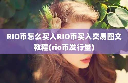 RIO币怎么买入RIO币买入交易图文教程(rio币发行量)