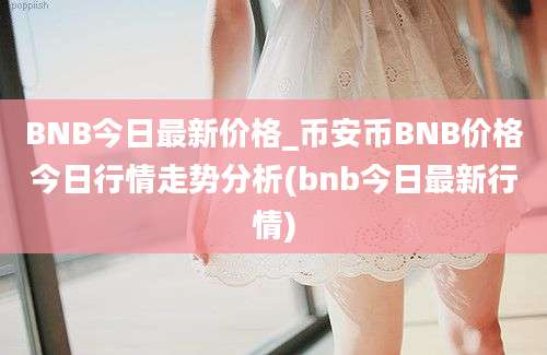 BNB今日最新价格_币安币BNB价格今日行情走势分析(bnb今日最新行情)