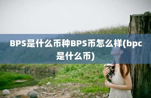 BPS是什么币种BPS币怎么样(bpc是什么币)