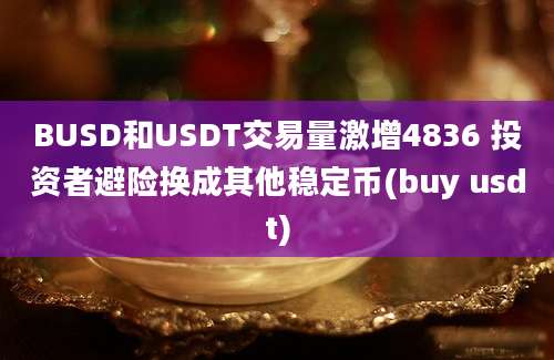 BUSD和USDT交易量激增4836 投资者避险换成其他稳定币(buy usdt)