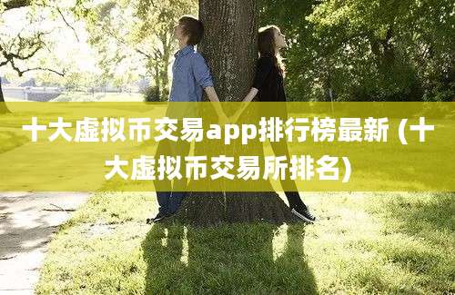 十大虚拟币交易app排行榜最新 (十大虚拟币交易所排名)