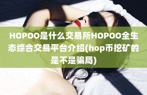 HOPOO是什么交易所HOPOO全生态综合交易平台介绍(hop币挖矿的是不是骗局)