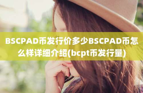 BSCPAD币发行价多少BSCPAD币怎么样详细介绍(bcpt币发行量)