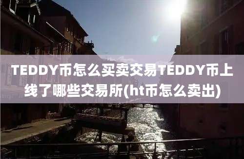 TEDDY币怎么买卖交易TEDDY币上线了哪些交易所(ht币怎么卖出)