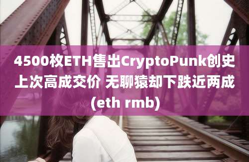 4500枚ETH售出CryptoPunk创史上次高成交价 无聊猿却下跌近两成(eth rmb)