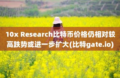 10x Research比特币价格仍相对较高跌势或进一步扩大(比特gate.io)