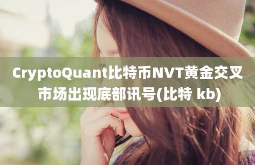 CryptoQuant比特币NVT黄金交叉 市场出现底部讯号(比特 kb)