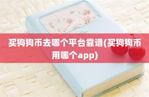 买狗狗币去哪个平台靠谱(买狗狗币用哪个app)