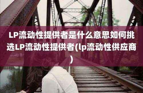 LP流动性提供者是什么意思如何挑选LP流动性提供者(lp流动性供应商)