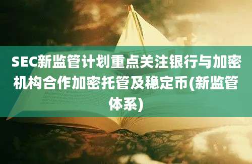 SEC新监管计划重点关注银行与加密机构合作加密托管及稳定币(新监管体系)