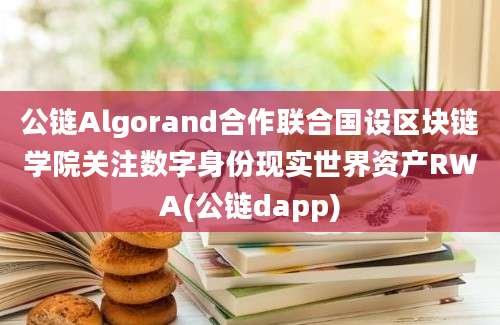 公链Algorand合作联合国设区块链学院关注数字身份现实世界资产RWA(公链dapp)