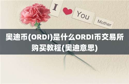 奥迪币(ORDI)是什么ORDI币交易所购买教程(奥迪意思)