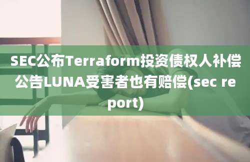 SEC公布Terraform投资债权人补偿公告LUNA受害者也有赔偿(sec report)