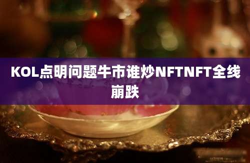 KOL点明问题牛市谁炒NFTNFT全线崩跌