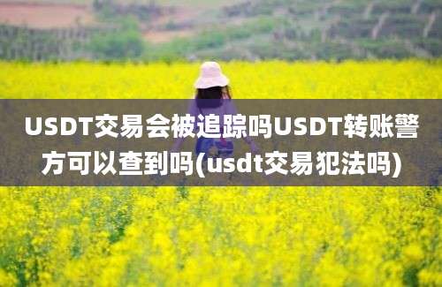 USDT交易会被追踪吗USDT转账警方可以查到吗(usdt交易犯法吗)