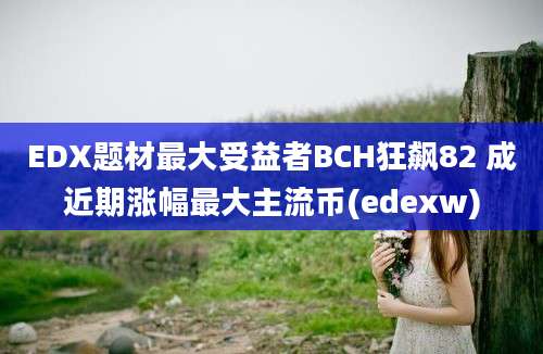 EDX题材最大受益者BCH狂飙82 成近期涨幅最大主流币(edexw)