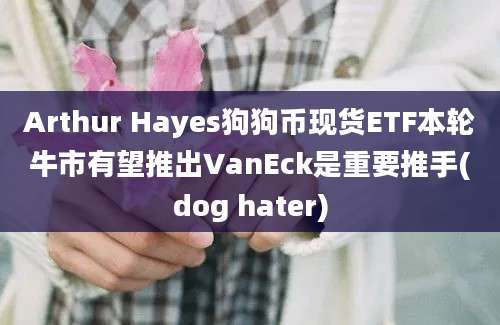 Arthur Hayes狗狗币现货ETF本轮牛市有望推出VanEck是重要推手(dog hater)