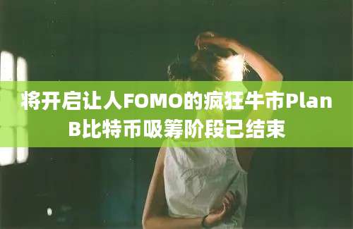 将开启让人FOMO的疯狂牛市PlanB比特币吸筹阶段已结束