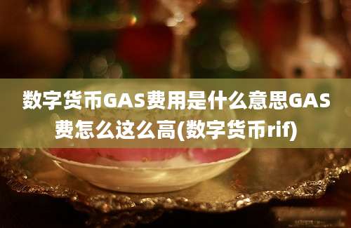 数字货币GAS费用是什么意思GAS费怎么这么高(数字货币rif)