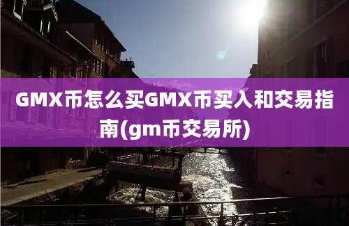 GMX币怎么买GMX币买入和交易指南(gm币交易所)