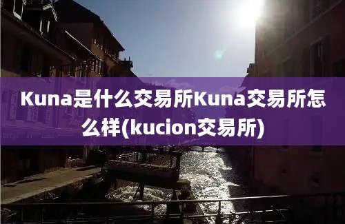 Kuna是什么交易所Kuna交易所怎么样(kucion交易所)