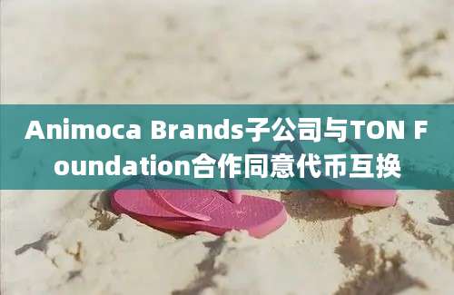 Animoca Brands子公司与TON Foundation合作同意代币互换