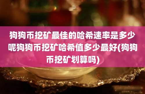 狗狗币挖矿最佳的哈希速率是多少呢狗狗币挖矿哈希值多少最好(狗狗币挖矿划算吗)