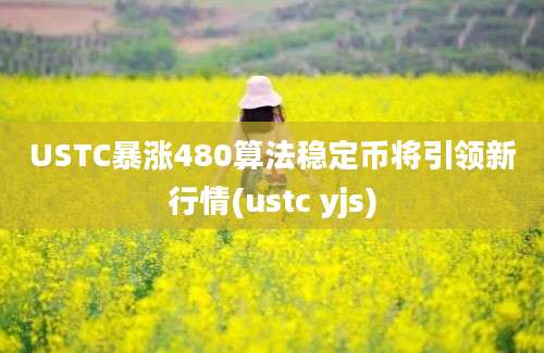 USTC暴涨480算法稳定币将引领新行情(ustc yjs)