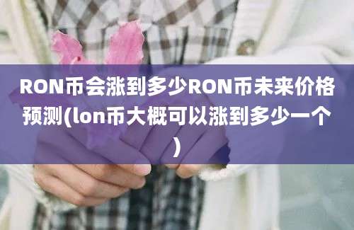 RON币会涨到多少RON币未来价格预测(lon币大概可以涨到多少一个)